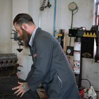 Shop Coats, Cotton/Polyester, Size 38, Charcoal M & M Nord Ouest Inc