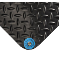 Tapis conducteur d'&eacute;lectricit&eacute; no 786, 2' la x 3' lo x 15/16" &eacute;p, PVC, Losange, Noir M & M Nord Ouest Inc