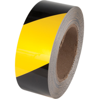 Tuff Mark&reg; Floor Marking Tape, 2" x 100', Polyester, Black and Yellow M & M Nord Ouest Inc