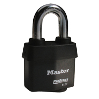 Cadenas Pro-Series Weather Tough, Noir, Cl&eacute;s diff&eacute;rentes, Acier lamin&eacute;, Largeur de 2-5/8" M & M Nord Ouest Inc