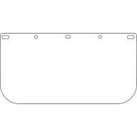 Visi&egrave;re pour &eacute;cran facial Dynamic, PETG, Teinte Transparent M & M Nord Ouest Inc
