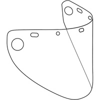 Visi&egrave;re d&eacute;coup&eacute;e &agrave; l'emporte-pi&egrave;ce et form&eacute;e Dynamic, Polycarbonate, Teinte Transparent M & M Nord Ouest Inc