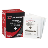 Gaze Dynamic, Tampon, 2" lo x 2" la, St&eacute;rile, Dispositif m&eacute;dical Classe 1 M & M Nord Ouest Inc