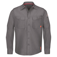 IQ Endurance&reg; Men's Work Shirts, Small, Grey M & M Nord Ouest Inc