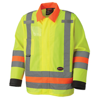 6007 Breathable Traffic Safety Jacket, Polyester, High Visibility Lime-Yellow, X-Small M & M Nord Ouest Inc