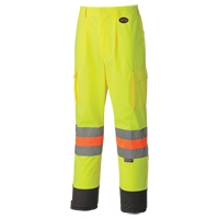 6009 Breathable Traffic Safety Pants, Polyester, X-Small, High Visibility Lime-Yellow M & M Nord Ouest Inc