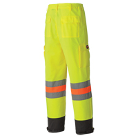 6009 Breathable Traffic Safety Pants, Polyester, X-Small, High Visibility Lime-Yellow M & M Nord Ouest Inc
