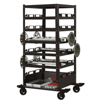 Six Tier Storage Cart, Steel SGC240 | M & M Nord Ouest Inc