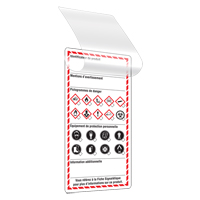 Étiquettes auto-plastifiantes pour le milieu de travail, Papier cartonné, 3" la x 6" h, Français SGD787 | M & M Nord Ouest Inc