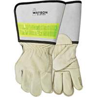 Gants de soudage pour monteur de ligne pour disjoncteur, Cuir fleur de vache, Taille Moyen M & M Nord Ouest Inc