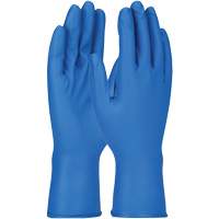 Gants Grippaz, Petit, Nitrile, 8 mils, Sans poudre, Bleu M & M Nord Ouest Inc
