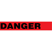 Floor Safety Tape, 3" x 54', Vinyl, Black/Red M & M Nord Ouest Inc
