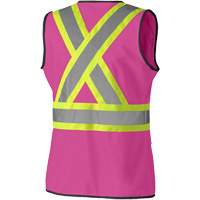 139PK Women's Safety Vest, Pink, X-Small, Polyester M & M Nord Ouest Inc