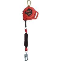 Rebel Self-Retracting Lifeline, 33', Galvanized Steel, Swivel M & M Nord Ouest Inc