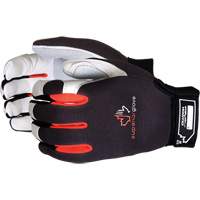 Clutch Gear&reg; Mechanic's Gloves, Grain Leather/Split Leather Palm, Size Small M & M Nord Ouest Inc