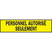 Warning Barricade Tape, French, 3" W x 200' L, 3.5 mils, Black on Yellow M & M Nord Ouest Inc