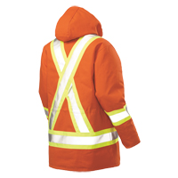 Parka de s&eacute;curit&eacute;, Orange haute visibilit&eacute;, Grand M & M Nord Ouest Inc