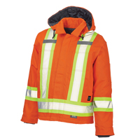 Manteau de s&eacute;curit&eacute;, Orange haute visibilit&eacute;, Grand M & M Nord Ouest Inc