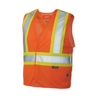 5-Point Tearaway Safety Vest, High Visibility Orange, Large/X-Large, Polyester M & M Nord Ouest Inc