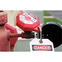 Dispositif de verrouillage de robinet Stopout<sup>MD</sup>, Type Vanne SGH850 | M & M Nord Ouest Inc