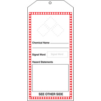 Tr&egrave;s grandes &eacute;tiquettes SGH, Papier cartonn&eacute;, 3-7/8" la x 8-1/2" h, Anglais M & M Nord Ouest Inc