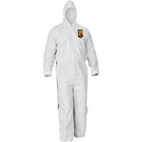 Kleenguard A40 Coveralls with Breathable Back, Large, Blue/White, Microporous/SMS M & M Nord Ouest Inc