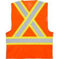 Veste de sécurité pour la circulation, Orange haute visibilité, Moyen, Polyester, CSA Z96 classe 2 - niveau 2 SGI273 | M & M Nord Ouest Inc