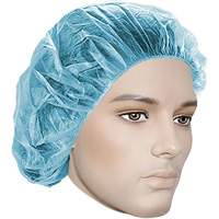 Bonnets bouffants, Polypropyl&egrave;ne, 18", Bleu M & M Nord Ouest Inc