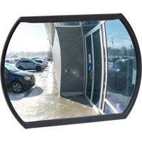 Roundtangular Convex Mirror with Bracket, 12" H x 18" W, Indoor/Outdoor SGI557 | M & M Nord Ouest Inc