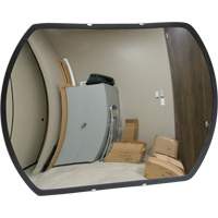 Roundtangular Convex Mirror with Bracket, 12" H x 18" W, Indoor/Outdoor M & M Nord Ouest Inc