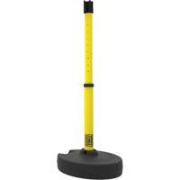 Base pour montant de barri&egrave;re PLUS, Hauteur de 42", Jaune M & M Nord Ouest Inc