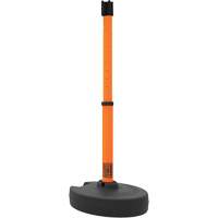 Base pour montant de barri&egrave;re PLUS, Hauteur de 42", Orange M & M Nord Ouest Inc