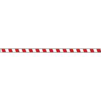 Marqueur robuste pour le sol Tough-Mark, Rectangle, 48" lo x 2" la, Rouge et blanc, Poly&eacute;thyl&egrave;ne M & M Nord Ouest Inc