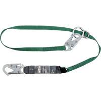V-Series Tie-Back Lanyard, 6', Rebar Hook Center, Snap Hook Leg Ends, Polyester M & M Nord Ouest Inc