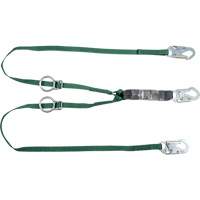 V-Series Tie-Back Lanyard, 6', Snap Hook Center, Snap Hook Leg Ends, Polyester M & M Nord Ouest Inc