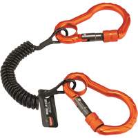 Longe porte-outils Squids 3166, Spirale, Mousqueton double M & M Nord Ouest Inc