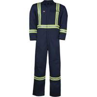 Westex UltraSoft&reg; Unlined Coveralls, Size Large (Tall), Navy Blue, 12.4 cal/cm2 M & M Nord Ouest Inc