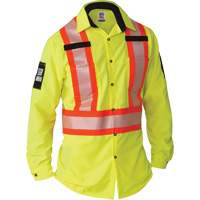 Ripstop High-Visibility Long Sleeve Shirt, Polyester, 2X-Large (Tall), High Visibility Lime-Yellow M & M Nord Ouest Inc