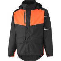 Manteau imperm&eacute;able West Coast, Polyester, Petit, Noir/Orange M & M Nord Ouest Inc