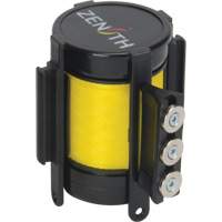 Cassette de ruban magn&eacute;tique pour barri&egrave;re de contr&ocirc;le des foules personnalis&eacute;e, 12', Ruban Jaune M & M Nord Ouest Inc