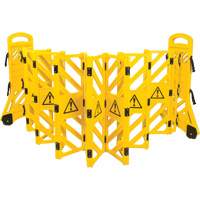 Portable Mobile Barrier, 40" H x 13' L, Yellow SGO660 | M & M Nord Ouest Inc