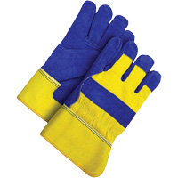 Gants d'ajusteur, Grand, Paume en Cuir de vache refendu, Doublure en Peluche d'acrylique M & M Nord Ouest Inc