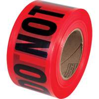 Ruban pour barricades Danger Do Not Enter PrimeGuard, Anglais, 3" la x 1000' lo, Noir/rouge M & M Nord Ouest Inc