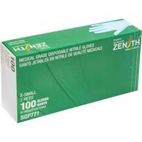 Gants jetables de calibre m&eacute;dical r&eacute;sistants &agrave; la perforation, T-petit, Nitrile, 4,5 mils, Sans poudre, Bleu, Classe 2 M & M Nord Ouest Inc