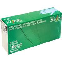 Gants jetables de calibre m&eacute;dical r&eacute;sistants &agrave; la perforation, 2T-Grand, Nitrile, 4,5 mils, Sans poudre, Bleu, Classe 2 M & M Nord Ouest Inc