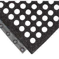 24/Seven&reg; Locksafe&reg; Anti-Fatigue Mat, Honeycomb, 3' x 3' x 5/8", Black, Natural Rubber M & M Nord Ouest Inc