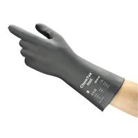 AlphaTec&reg; Chemical Resistant Gloves, Size 8, 12" L, Butyl Rubber/Viton&reg;, 0.3 mil M & M Nord Ouest Inc