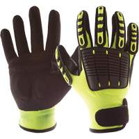 Back Tracker Impact Gloves with Back of Hand Protection, Small, Nitrile Palm, Hook & Loop Cuff M & M Nord Ouest Inc