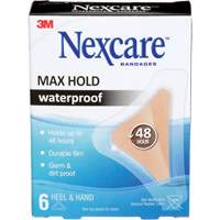 Nexcare Max-Hold Waterproof Bandages, Hand/Heel, 3-1/2", Plastic, Sterile M & M Nord Ouest Inc