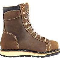 Bottes de travail pour monteur, Cuir, Embout Acier, Taille 7, Imperm&eacute;able M & M Nord Ouest Inc